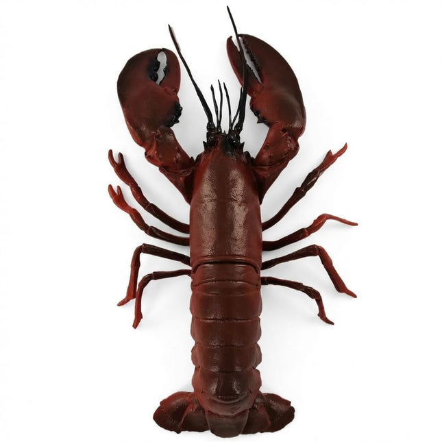 The Bridge Collection Decorative Rubber Lobster Figurine – Realistic Red Lobster Accent for Coastal Decor – Nautical Seafood Display Piece