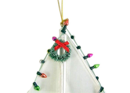 Sailboat Christmas Tree Ornament 5 1/2 Inch