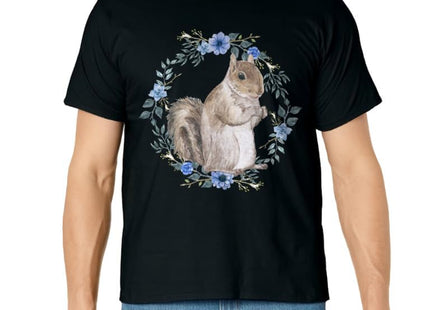 Flower Circle Squirrel T-Shirt
