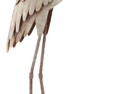 Regal Art & Gift Metal Egret Statue – Coastal Heron Garden Sculpture, Elegant Bird Decor for Lawn, Patio, or Beach House Yard – Sturdy Outdoor Standing Crane Ornament, 16.5""L x 8.25""W x 34.25""H