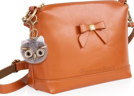 Framendino 6 Pack Fluffy Cute Owl Keychain - Faux Animal Fur Pom Pom Owl Keychain for Bag Decor