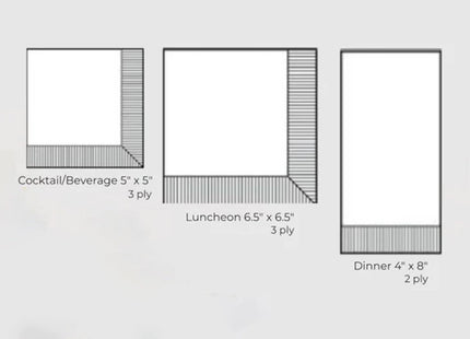 IHR Ideal Home Range Cocktail Napkins Rosanne Beck State Collection Disposable 3-Ply Paper Party Napkin Pack, 5" x 5", Maine, 20-Count