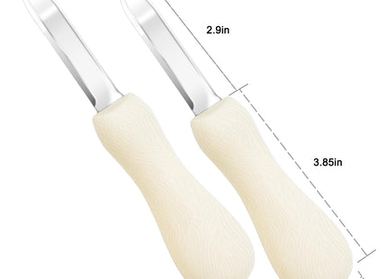 Nonley Oyster Shucking Knife, 2 Pack Oyster Knife Shucker Set with Professional Grade Cut Resistant Gloves, Stainless Steel Seafood Opener Tools