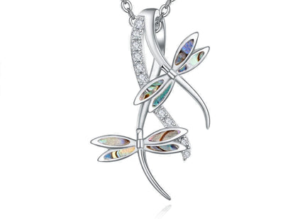 PRAYMOS Dragonflies Gifts 925 Sterling Silver Dragonfly Necklace