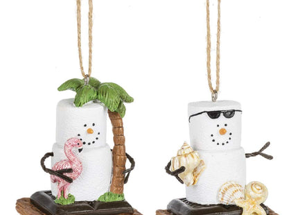 Midwest-CBK S'Mores Coastal Ornaments Set of 2