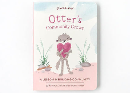 Slumberkins Otter Snuggler & 2 Board Books Complete Set Bundle | Promotes Family Bonding, Building Connections & Acceptance | Social Emotional Learning Toys (Otter Snuggler Plush + 2 Board Books)
