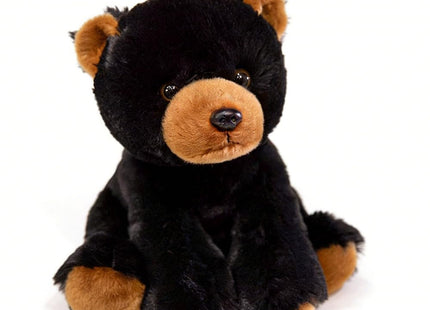 YUKOUQIAN Bear Stuffed Animal Cute Plush Doll Toy 8 inch for Girls Boys Christmas (Siting Black Bear)