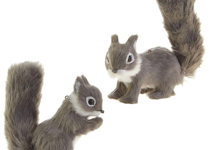 RAZ Imports 2020 Pinecone Lodge 6-Inch Squirrel Ornament, Assortment of 2