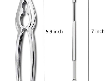 Artcome Seafood Tools Set including 7 Forks and 6 Lobster Crab Crackers Nut Cracker Set
