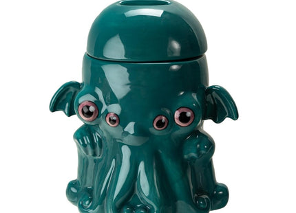 Pacific Giftware Cthulhu Kraken Cookie Jar Turquoise Ceramic Octopus Tentacle Decorative Storage Container for Cookies Treats Snacks Kitchen Counter Decor 7.5" H