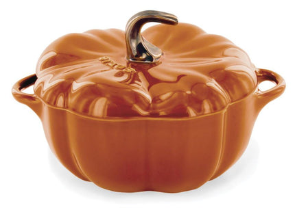 Staub Ceramic 16-oz Petite Pumpkin Cocotte - Burnt Orange