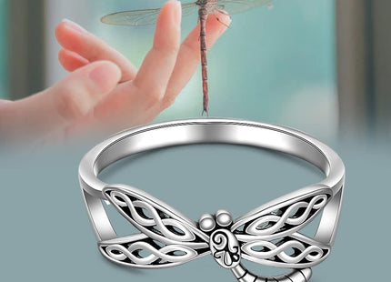 Dragonfly Ring for women Celtic Knot Wing Dragonfly Rings Thumb Jewelry