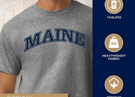 Barnesmith University of Maine T-Shirt, Classic, Charcoal Grey, Small