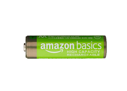 Amazon Basics 16-Pack Rechargeable AA NiMH High-Capacity Batteries, 2400 mAh, 1.2V, Low Self Discharge, Pre-Charged, Recharge up to 400x Times