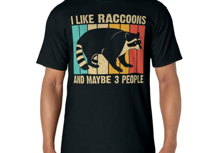 Funny Raccoon Design for Men Women Raccoon Lover Introvert T-Shirt Small