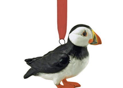 Cape Shore Painted Ceramic Puffin Hanging Ornament