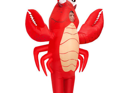 KOOY Inflatable Lobster Costume Adult, Inflatable Costume For Adult, Blow Up Crawfish Costumes Women/Men for Funny Party, Lobster Dress, Onesie For Mardi Gras/Halloween