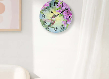 Tiawutal Battery Operated Wall Clocks 12 Inch,Starfish Seashell Sea Beach Sand,Silent Home Decor for Bathroom,Living Room,Bedroom