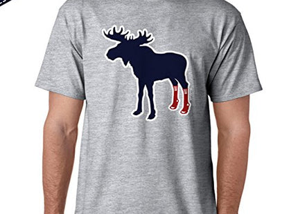 Chowdaheadz Socks On Moose T-Shirt - Unisex Vintage Tee Soft Cotton Blend