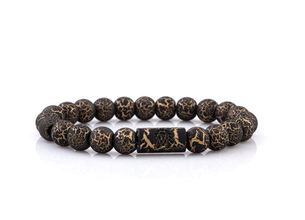 Rastaclat Beaded Bracelet for Men and Women - Anchor Black Bracelet | Adjustable Stackable & Beaded by Hand (Small/Medium)