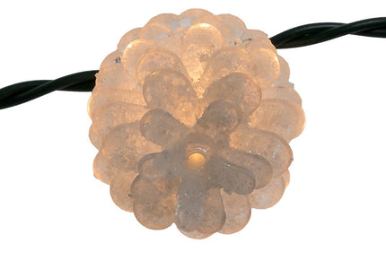 Kurt Adler 10-Light Clear Pinecone Light Set