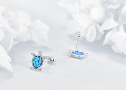 JBAERD Sea Turtle Stud Earrings - Opal Turtle Jewelry Gifts for Women