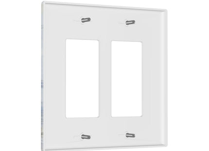 Spshian Outlet Covers Sea Ocean Sand Coast Compass Ship Lighthouse Anchor 2 Gang Wall Plate Double Rocker Light Switch Cover Decorative GFCI Receptacle Cover Electrical Switchplate for Bathroom Decor