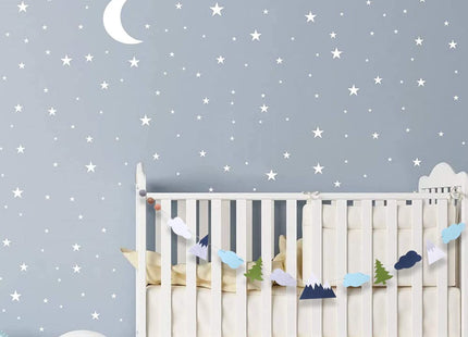 Felt Woodland Nursery Banner - Kids Mountain & Rustic Baby Room Decor, Woodland Theme Baby Shower Decorations
