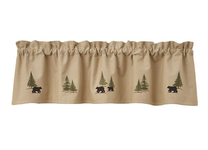 Park Designs Black Bear Lined Valance 60" x 14"