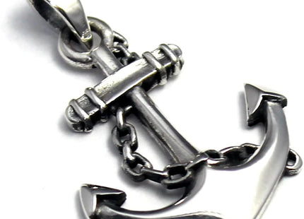 COSUMOSU Nautical Anchor 925 Sterling Silver Pendant - chain
