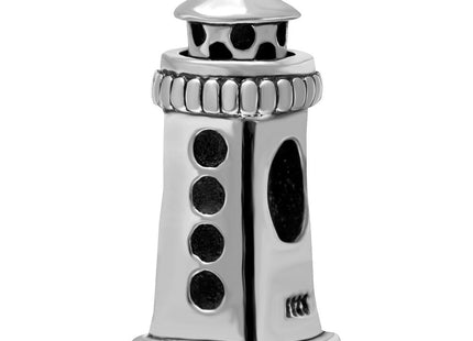 Luckybeads Lighthouse Charm 925 Sterling Silver Summer Sea Beach Tower Bead Fits Pandora Style Snake Chain Bracelet