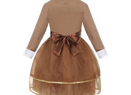 YOULSUN Kids Animal Costume with Dress Belt and Headband Deer Costume for Halloween Cosplay Gifts (Deer,S/4-6Y)