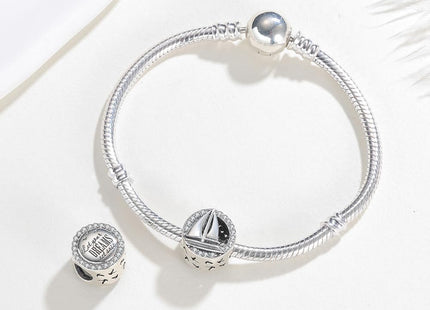 925 Sterling Silver Sailboat Sailing Ship Charm for Pandora Bracelets