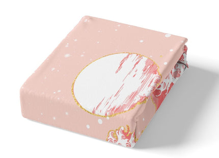 Feelyou Japanese Wave Bedding Set Full Size - Ocean Wave Comforter Cover Set for Kids, Boys, Girls, Teens - Ukiyoe Theme Home Decor Duvet Cover - Pink Japanese-Style Bedspread Cover