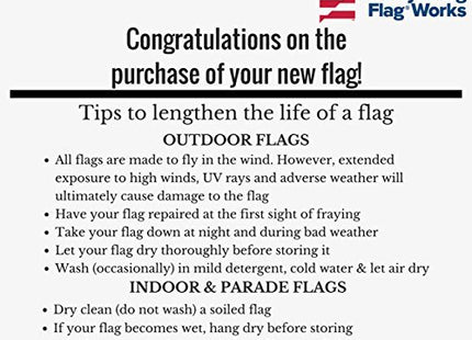 12x18" Historic 1901 Original Maine State Flag - Fully Sewn Applique Durable All-Weather Nylon, Made in USA, Indoor or Outdoor Use - Boat Size