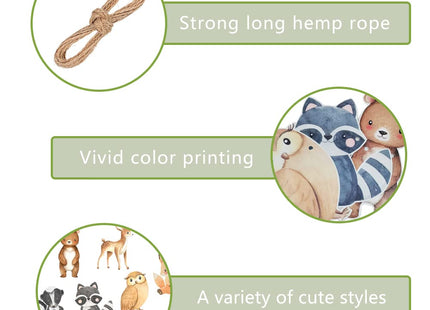 Woodland Animals Banner Baby Shower Woodland Creatures Theme Boys Girls Birthday Party Supplies