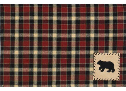 BLACK FOREST DECOR Concord Black Bear Placemats 13" Wx19 L