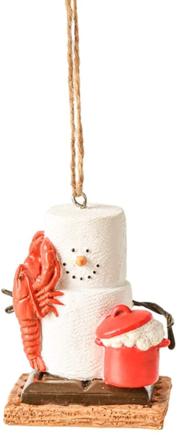 Ganz MX179697 S'Mores Lobster Hanging Ornament, 2.63 Inches Height, Multicolor
