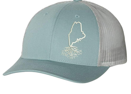 WYR Clothing Wear Your Roots Low Profile Snapback (One Size - Adjustable, Maine Smoke/Aluminum Mesh)