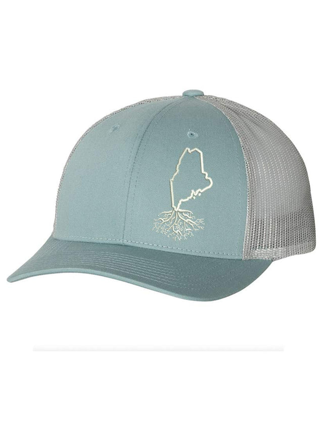 WYR Clothing Wear Your Roots Low Profile Snapback (One Size - Adjustable, Maine Smoke/Aluminum Mesh)