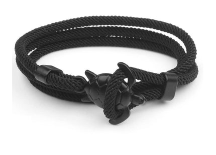 KOEDLN Shark Tail Anchor Turtle Hook Bracelet Nylon Polyester Rope Adjustable Bracelet for Men-Turtle
