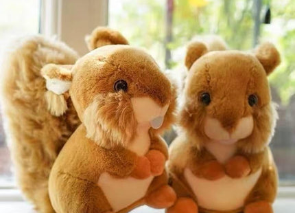 Pgsnhxj Cute Squirrel Stuffed Animal Plushie, 7.8'' Squirrel Plush Toy Christmas Birthday Gifts for Kids