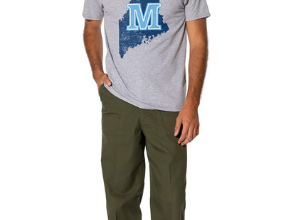 University of Maine Official State Shape Short Sleeve, Athletic Heather, S
