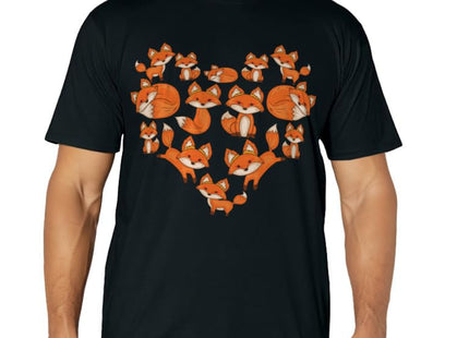 Fox for Women Girls Kids Heart Gifts Poses Cute Fox T-Shirt