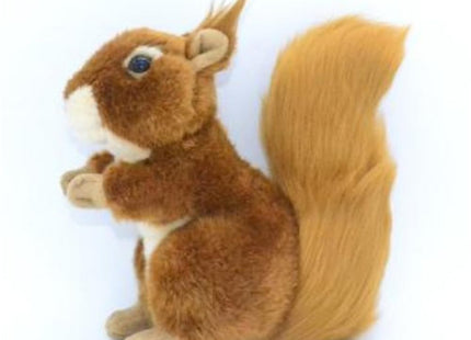 JIANEEXSQ Realistic Squirrel Stuffed Animal, Lifelike Squirrel Model Plush Toy, Unique Plush Gift Collection for Kids Birthday (Sitting)