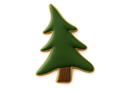 Foose Pine Tree Cookie Cutter 3.5 Inch –Tin Plated Steel Cookie Cutters – Pine Tree Cookie Mold