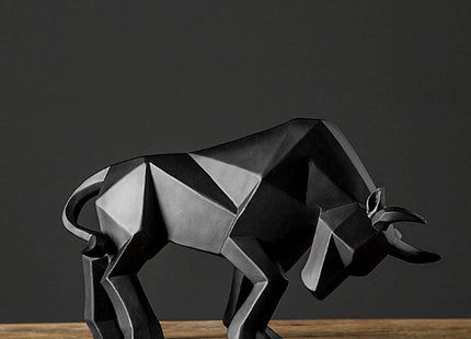 ASNOMY Set of 2 Polyresin Deer Figurine Home Decor, Abstract Deer Sculptures, Originality Home Decoration Furnishing Animal Ornament, Geometric Surface Statues Home Decor