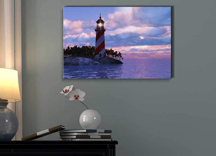 SIGNWIN - Canvas Wall Art - Navigation Lighthouse - Poster Giclee Wall Decorations for Living Room High Definition Printed - 12x18 inches