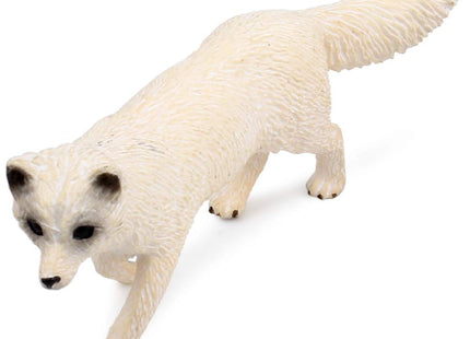UANDME Fox Toy Figures Set Includes Arctic Fox & Red Foxes Figurines Cake Toppers (5 Foxes)