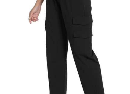 Quick Dry Lightweight Women's Hiking Cargo Pants With 5 Pockets(Black XL)